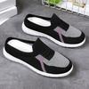 Women's shoes spring and summer new one-pedal breathable fly-woven soft sole casual half-drag