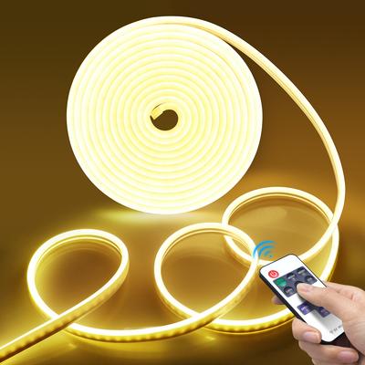 RF Remote Control Neon LED Strip Lights DC5V USB Ribbon Lamp Christmas Kitchen Bookshelf Wardrobe Closet Gaming Room Decor