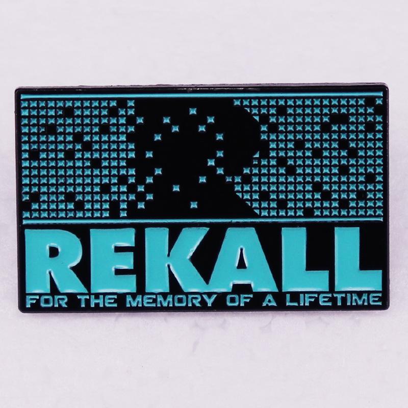 Total Recall Movie Memory Badge Brooch - Sci-Fi Peripheral Accessory