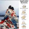 1pc Parrot Cherry Lightweight Flannel Blanket, Comfortable and Warm Blanket, for Office and Camping Sofa Bed161