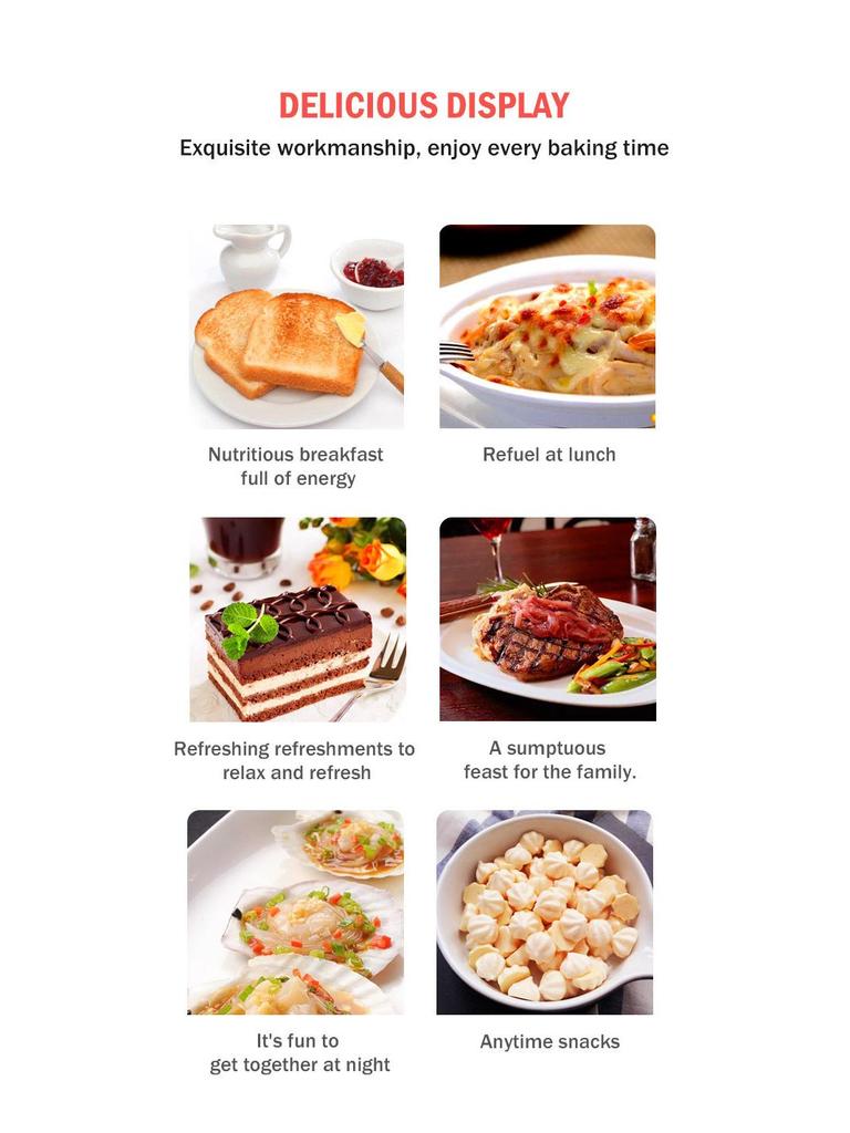 12L Multi-Functional Smart Electric Oven: Steam, Roast, Bake