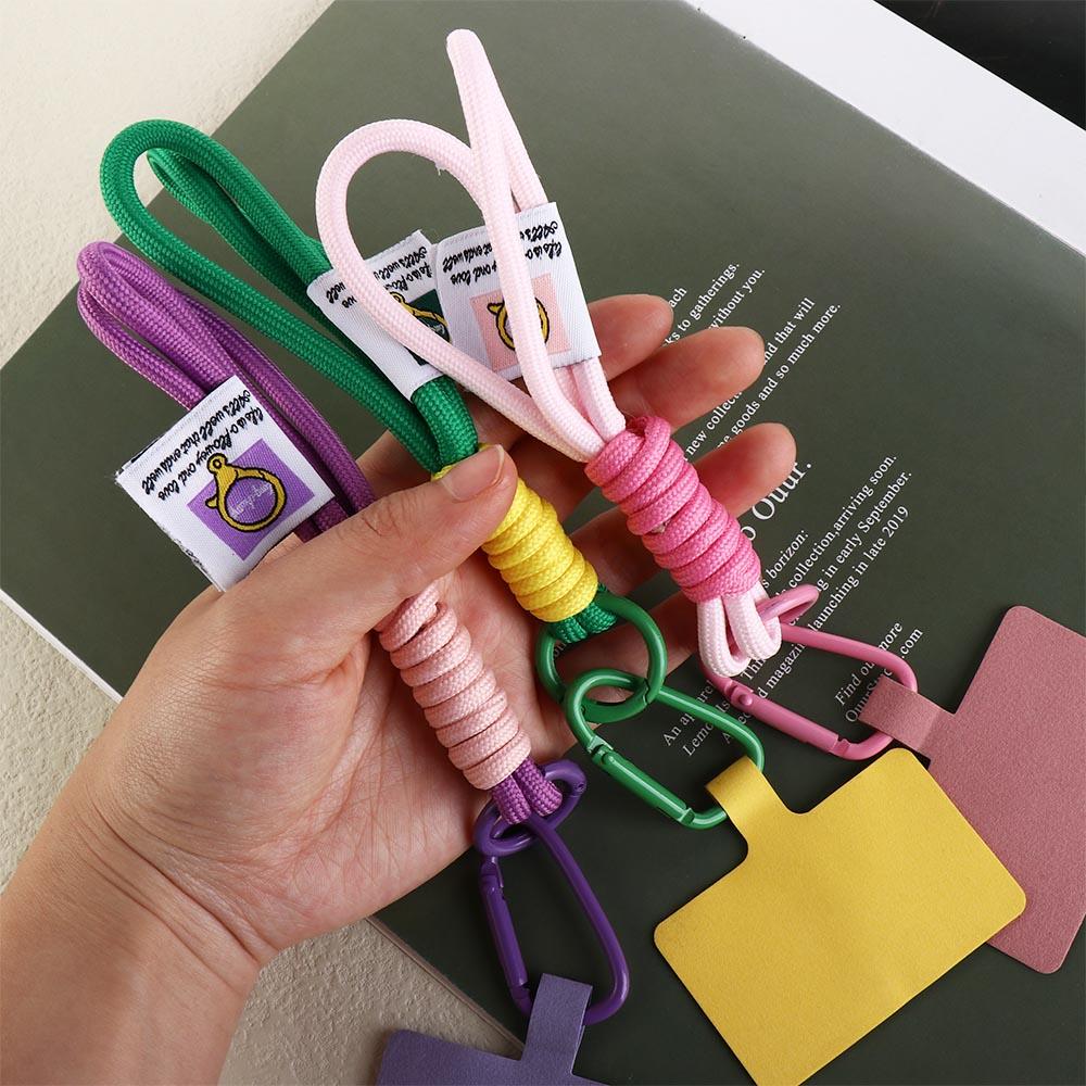 With Clip Colorful Keycord Hanging Rope Colorful Wrist Straps Hand Lanyard Phone Case