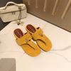 Grape mother of the same style, European and American fashion herringbone with tassel, versatile low-heeled cool slippers, women's sandals, seas