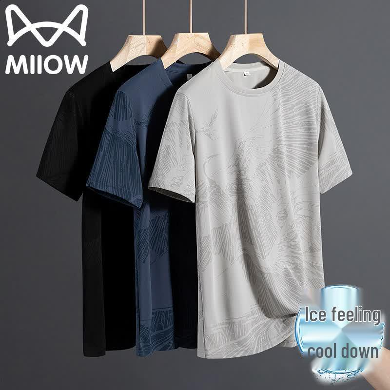 MiiOW Men s Ice-Feel Short Sleeve T-Shirt 2XL