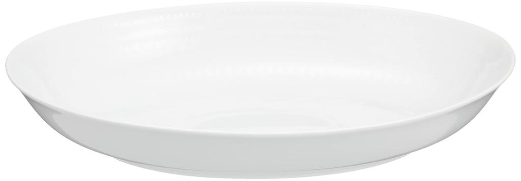 ROYAL COPENHAGEN White Palmette Oval Dish, 27cm, Wedding Gift, Product Number 1016964 (Officially Imported)