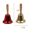 Christmas Hand Bell Gold Red Color Santa Claus Holiday Supplies Creative Jingle Bells Party Supplies Christmas Decoration