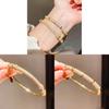 18k Gold Plated Zircon Stone Round Cuff Bracelet For Women Fashion Accessories