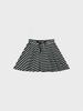 Visus Striped Mini Skirt_Charcoal