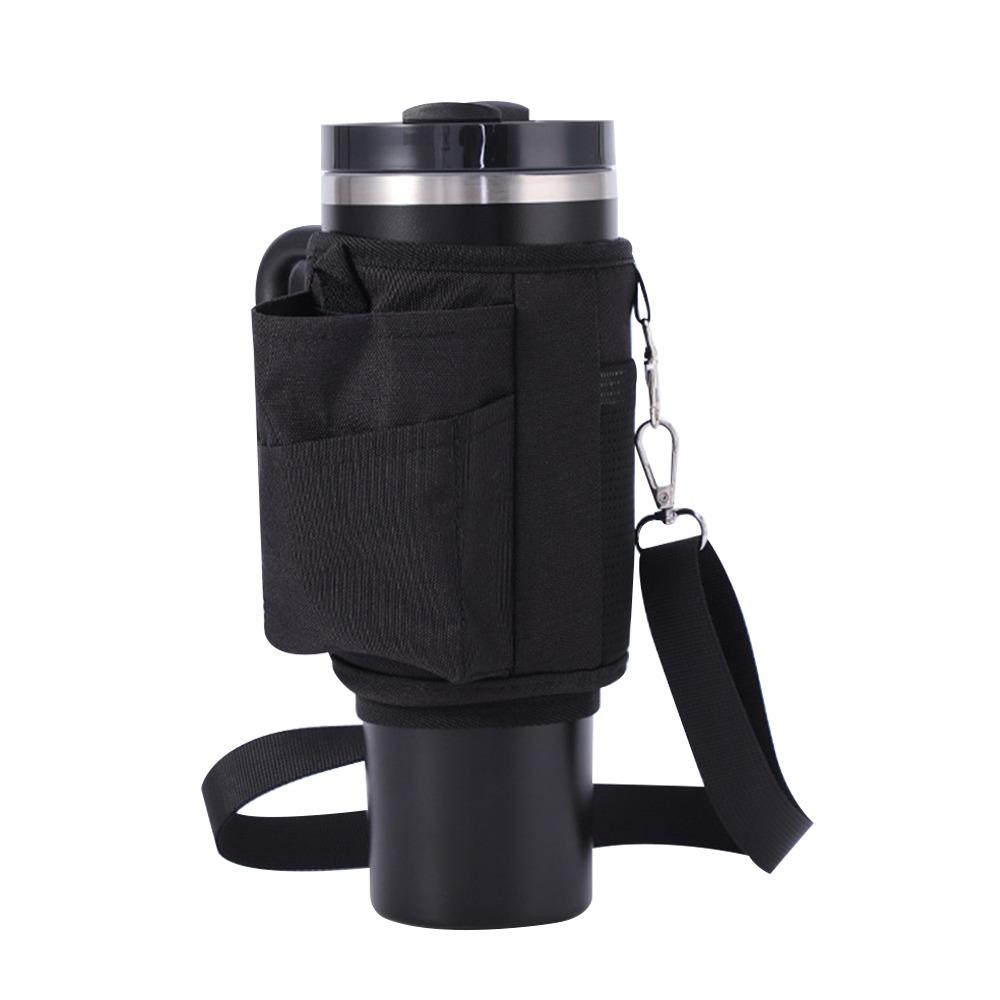 

40oz Capacity Insulated Cup Cover Holder Function Water Bottle Pouch for Daily Use чорний