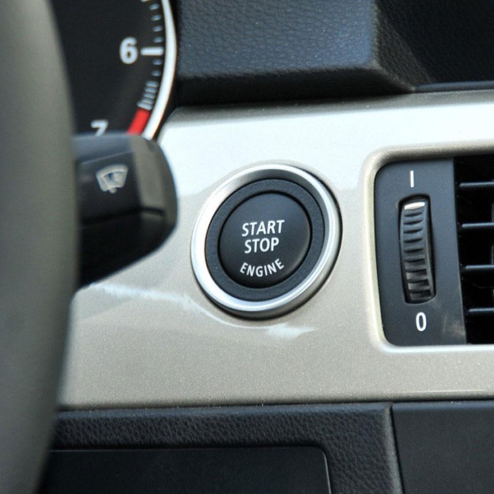 Couvercle de bouton de démarrage et d'arrêt d'allumage du moteur, couvercle de remplacement pour BMW série 1 3 5 E87 E90 E91 E92 E93 E60 X5 X6 Z4 E84 E83 E70