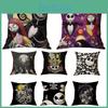 The Nightmare Before Christmas Cartoon Cushion Cover Perfect For Home Decor And Sofa