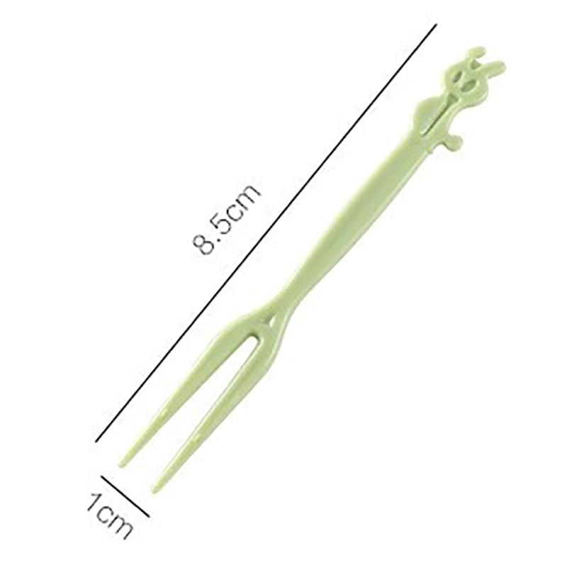 50 ks Kreslené plastové vidličky na ovoce Párátka Bento obědový box pro děti Narozeninová oslava Svačina Dort Dezert Výběrové vidličky