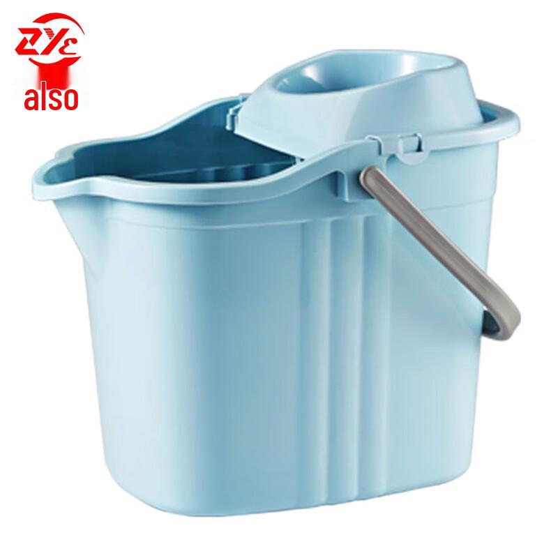 Blue Mop Bucket and Absorbent Mop Set