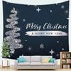 Christmas Theme Cartoon Christmas Tree Tapestry Living Room Bedroom Home Christmas Decoration