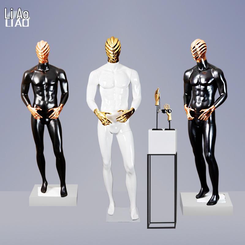 Manequim Europeu-Americano de Alta Qualidade: Preto e Branco com Face Galvanizada