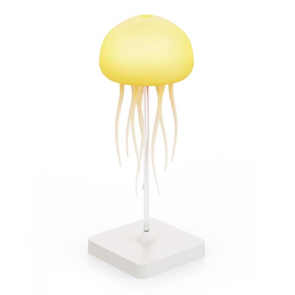 

Smart Color-Changing Sound-Activated Jellyfish Lamp Floating Tentacles Creative Mood Sensor Night Light with Plastic Base A