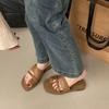 Korean version of retro flat-bottomed toe slippers women's outer wear 2025 summer new niche fashion commuter open-toed sandals