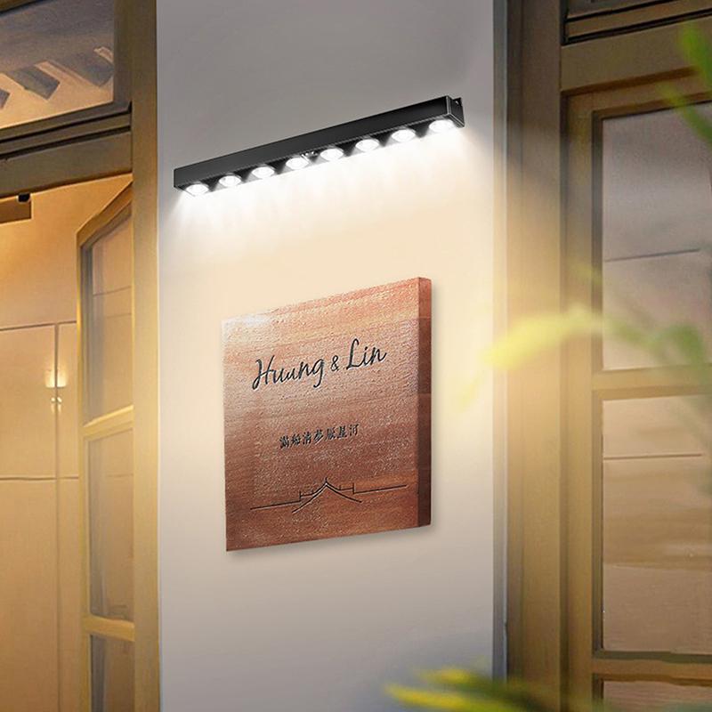 Outdoor Led Solar Wall Sign Light Garden Landscape Light 4/6/8 Led Waterproof Bright Solar Address Lights For Patio Stair Fence