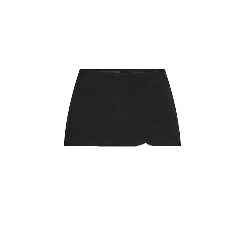 

Летняя новинка Женская одежда Открытый дизайн Модный минималистичный Все сочетающийся Средняя посадка Кюлоты 3067445 3152449 Black L