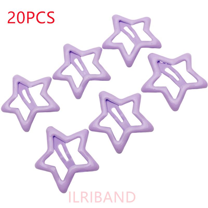 20pcs/lot 3CM Mini Star Hair Clip Kids Glitter Metal Hair Clips Barrettes Hairpins Girls Hair Accessories Headwear Styling Tools