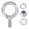 M6 Lifting Eyebolt with Hex Nut and Washers for Hanging Chains/Ropes