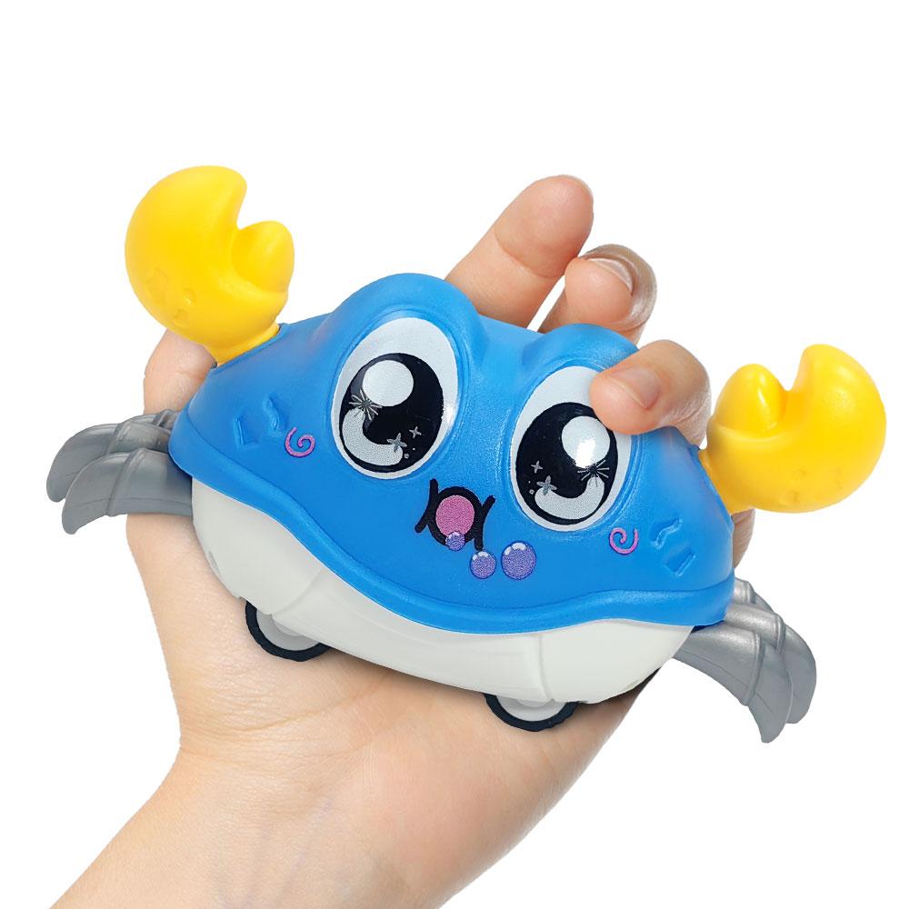 Electric Crawling Crab Toy, Dancing Walking Baby Sensory Tummy Time Toy, Auto Moving Learning Crawl Toy For Infant Gift