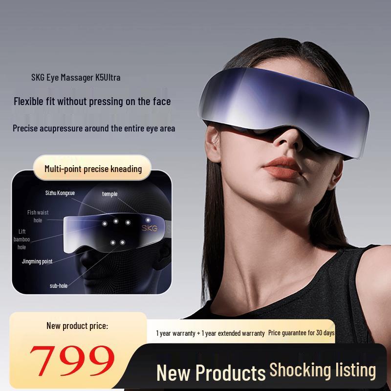 SKG K5 Ultra Flexible Adaptive Eye Massager CN plug (adapter included)