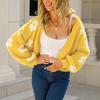Women's Short Knitwear Floral Casual Sweater