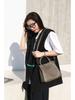 2025 Genuine Leather Women's Tote: European & American Style, Large Capacity Commuter Shoulder Bag