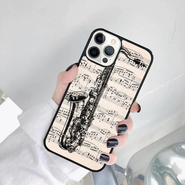 Music Violin dance piano papaer Phone Case For iPhone 17 Air 15 16 14 11 12 13 Pro MAX Plus