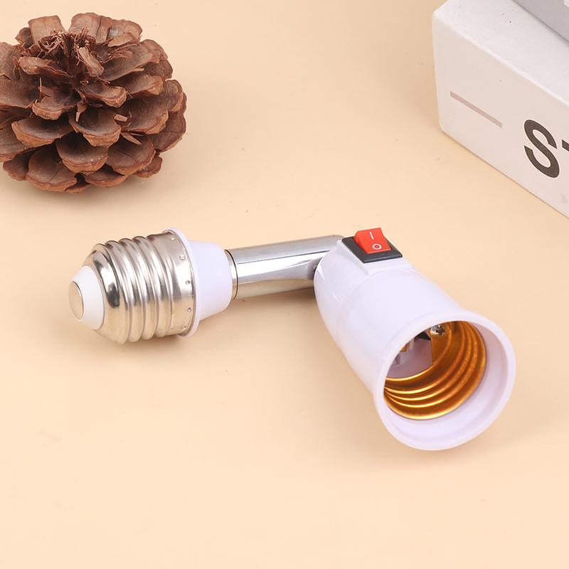 180 ° E27 To E27 LED Light Bulb Lamp Holder With Switch Flexible Extension Adapter Socket Extend Adapter Converter