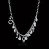 Charms   Copper 45cm 18inch Chain Necklace Pendant Multi-Element for women men lady Fashion Cross/Moon/Stars/Lock/Key