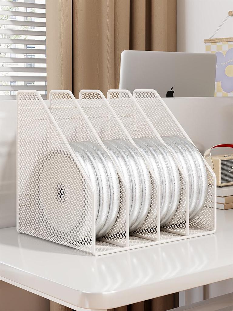 Metal Desktop File Organizer: Hanging Shelf & Storage Basket