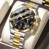 Luxury Man Quartz Watch Waterproof Luminous Date Chronograph Stainless Steel Men's Watches Relogio Masculino