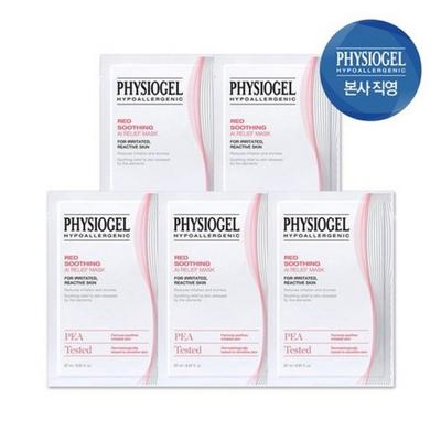 Physiogel Red Soothing AI Relief Mask, 1 plát, 5 plátů