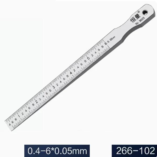 Hengliang Flatness Detection Plug Gauge Gap Detection Ruler Oblique Gap Ruler Wedge Plug Gauge Stainless Steel Vernier Calipers