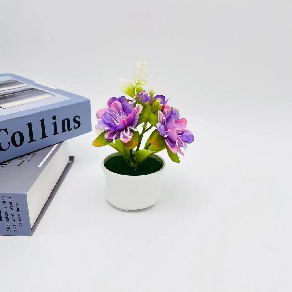 

Artificial Chrysanthemum Miniature Plant For Office Decor And Photography Props фіолетовий