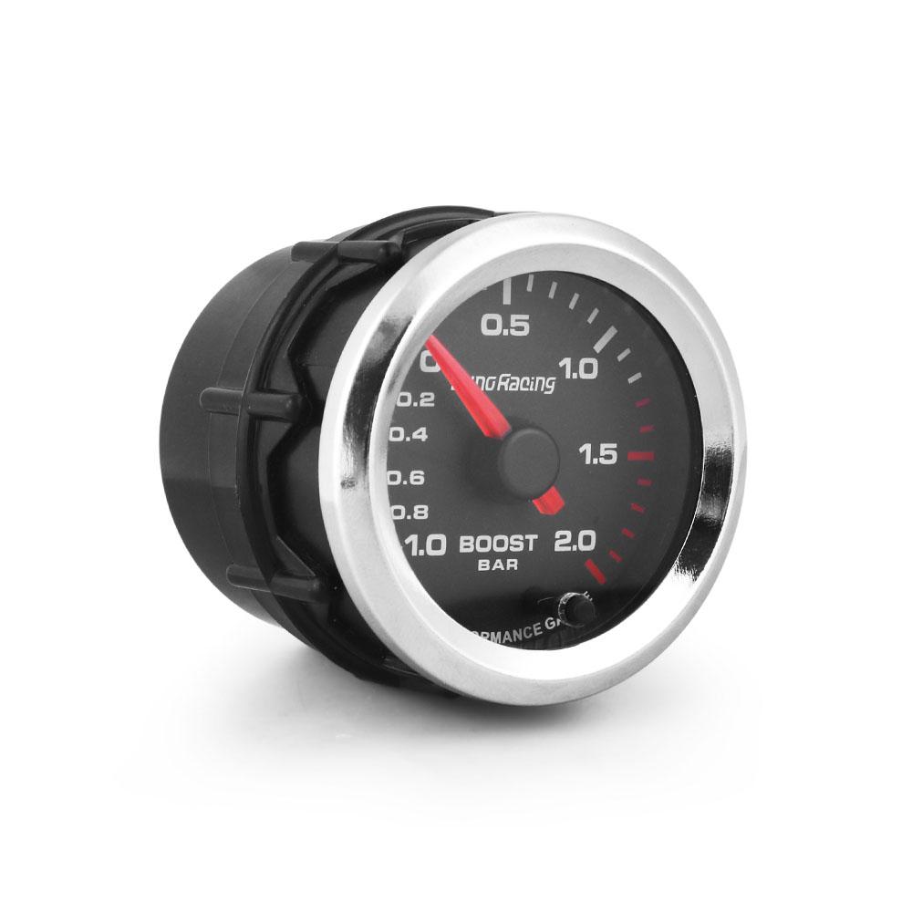 7 Colors Pointer Boost Gauge 2'' 52mm 12V Turbo Boost Gauge Bar With Stepper Motor