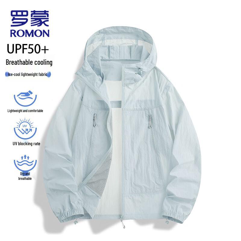 ROMON Men's Lightweight Ice Silk UV Protection Outdoor Sun Jacket