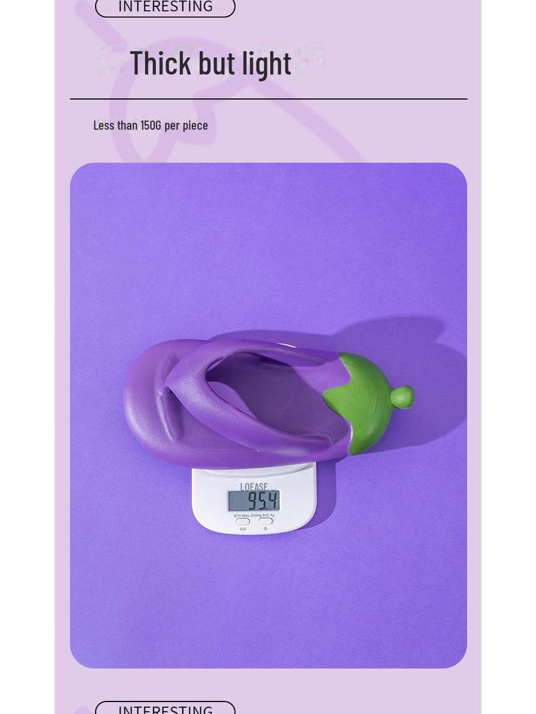 Popolari Infradito Viola Melanzana con Suola Morbida per Ragazze - Carine, Antiscivolo, Scarpe da Spiaggia all'Aperto Genitore-Figlio