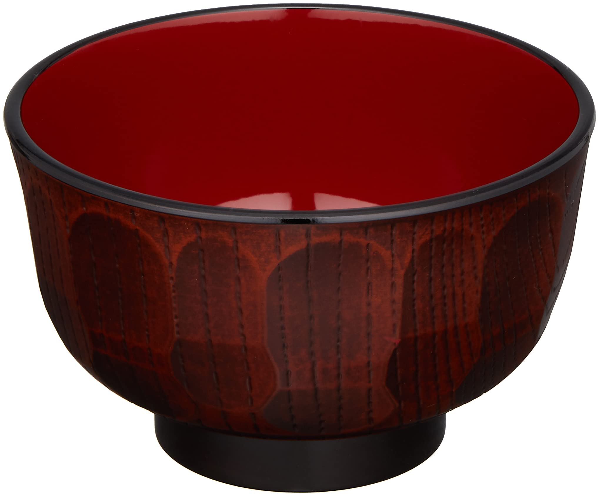 Mitani Yamanaka Lacquerware Soup Yamanaka Microwave Tortoiseshell Tochigi Wood Bowl, Brown, 10.8cm, Lacquerware, Safe, Pattern, Grain, M12321-0