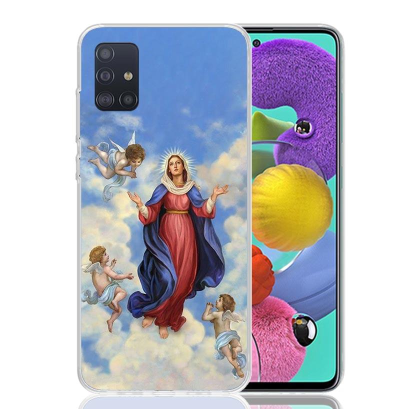 Virgin De Guadalupe Virgen Mary Phone Case For Samsung Galaxy A52 A32 A22 A12 A02S A50S A30S A51 A31 AA71 Note 20 Ultra 10 S10 P