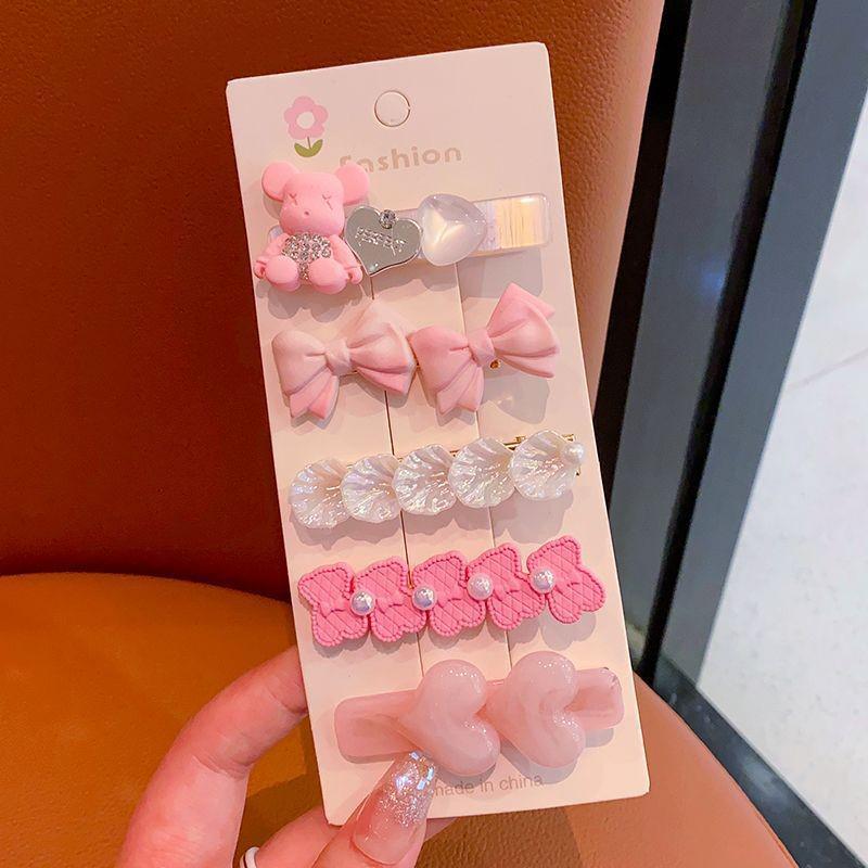 2022 Winter Korean Style Metal Hair Clip for Girls - Trendy Bangs Hairpin and Side Clip Hair Accessories