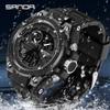 Sanda Watch New Lighting Male School Fashion Trend Digital Electronic Watch Multifunctional Waterproof And Shockproof Men'S Watch