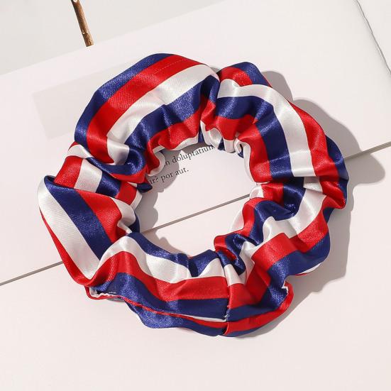 DamenHaargummi Weich Fest Haltbar Dehnbar Nützlich Hohe Elastizität Gummiband Amerikanische Flagge Druck Waschbar Haargummi HaarDekoration
