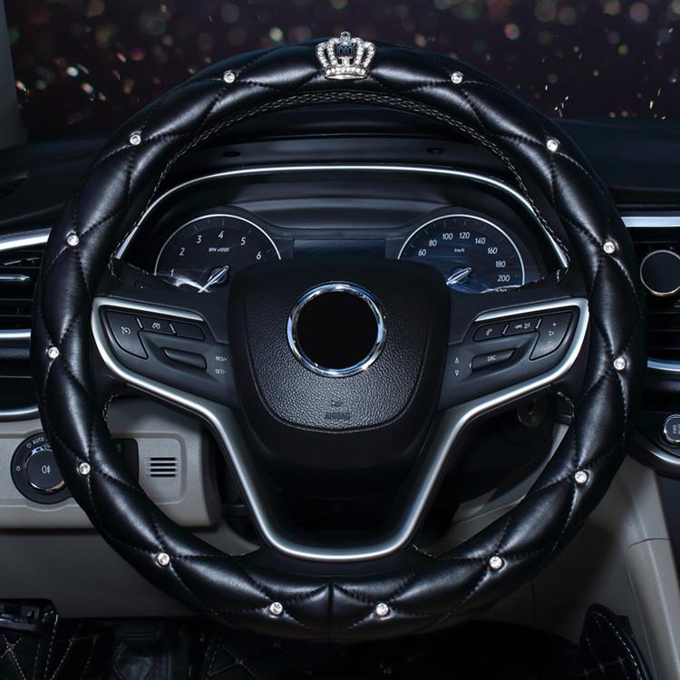 Rhinestone Car Seat Belt, Handbrake & Gear Shift Knob Protector Set
