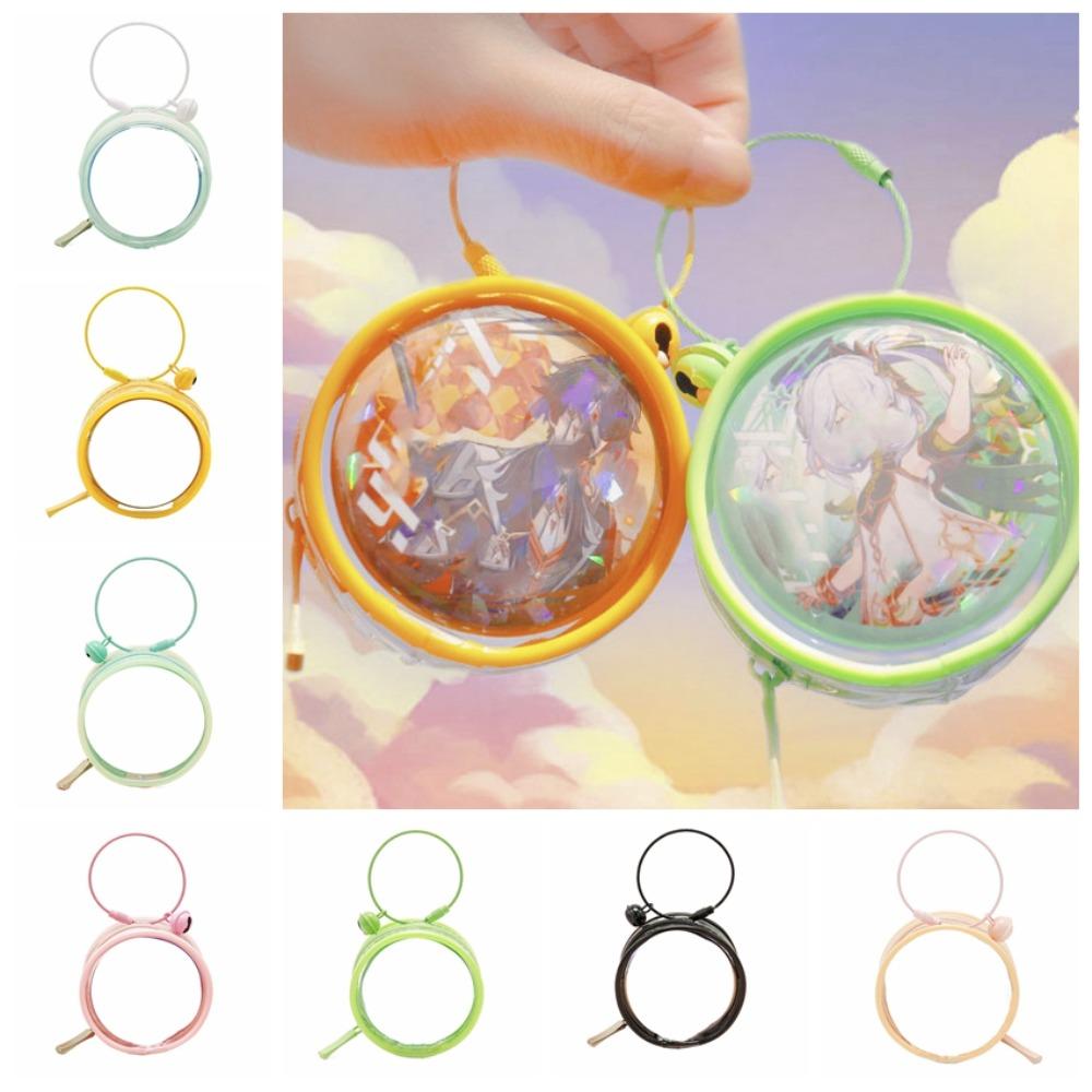 Protection Case Two-side Display Bag Keyring Clear Outdoor Bag  Goods Display