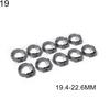 10Pcs Single Ear Stainless Steel Hydraulic Hose Fuel Air Pipe Clamps O-Clips