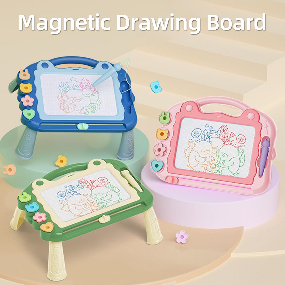 Magnetic Drawing Board for Toddler Kids Painting Writing Pad for Sketch Toy 2 3 Year with 4 Stamps and 1 Pen