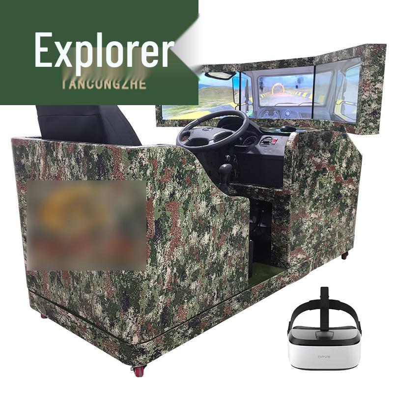 Static Single-Seat VR Car Driving Simulator